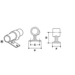 TF143 Handrail Wall Bracket