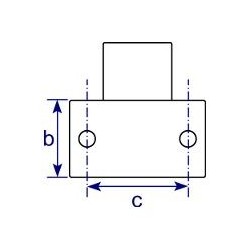 TF145 Railing Side Support (Horizontal Base)