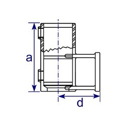 TF145 Railing Side Support (Horizontal Base)