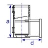 TF145 Railing Side Support (Horizontal Base)