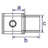 TF147 Internal Swivel Tee