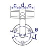TF745C - Assist Expanding Wall Bracket 42.4mm O/D