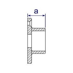 TF731C - Assist Wall Flange 42.4mm O/D