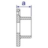 TF731C - Assist Wall Flange 42.4mm O/D
