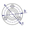 TF731C - Assist Wall Flange 42.4mm O/D