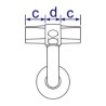 TF747C - Assist Expanding Internal Swivel Bracket 42.4mm O/D