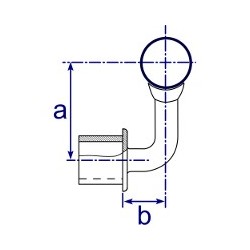 TF748C - Assist Saddle Internal Swivel Bracket 42.4mm O/D