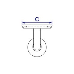TF748C - Assist Saddle Internal Swivel Bracket 42.4mm O/D