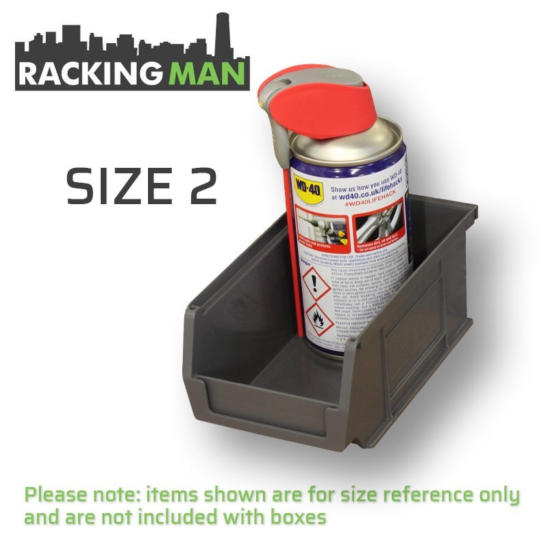 Grey Plastic Parts Bins