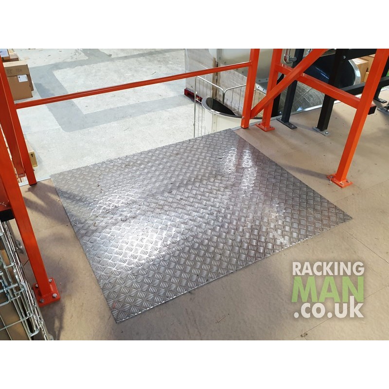 Pallet Gate Aluminium Wear Protector (shown installed with edge protector)