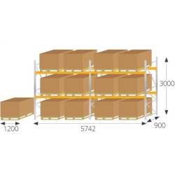 Pallet Racking 3000mm (H) x 900mm (D)