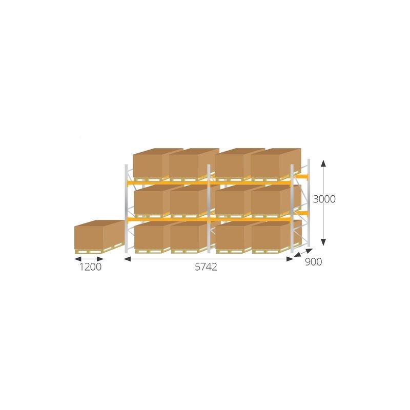 Pallet Racking 3000mm (H) x 900mm (D)