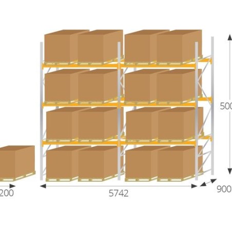 Pallet Racking 5000mm (H) x 900mm (D)