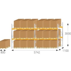 Pallet Racking 3000mm (H) x 1100mm (D)