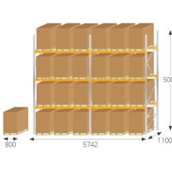 Pallet Racking 5000mm (H) x 1100mm (D)