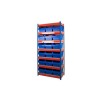600 Rivet Shelving Bay With 280mm Wide Shelf Bins