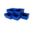600 Rivet Shelving Bay With 280mm Wide Shelf Bins