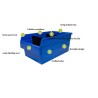 600 Rivet Racking Bay With Mixed 280 & 420mm Wide Shelf Bins