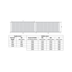 Midispan M70 Racking Bay 2550mm (H)