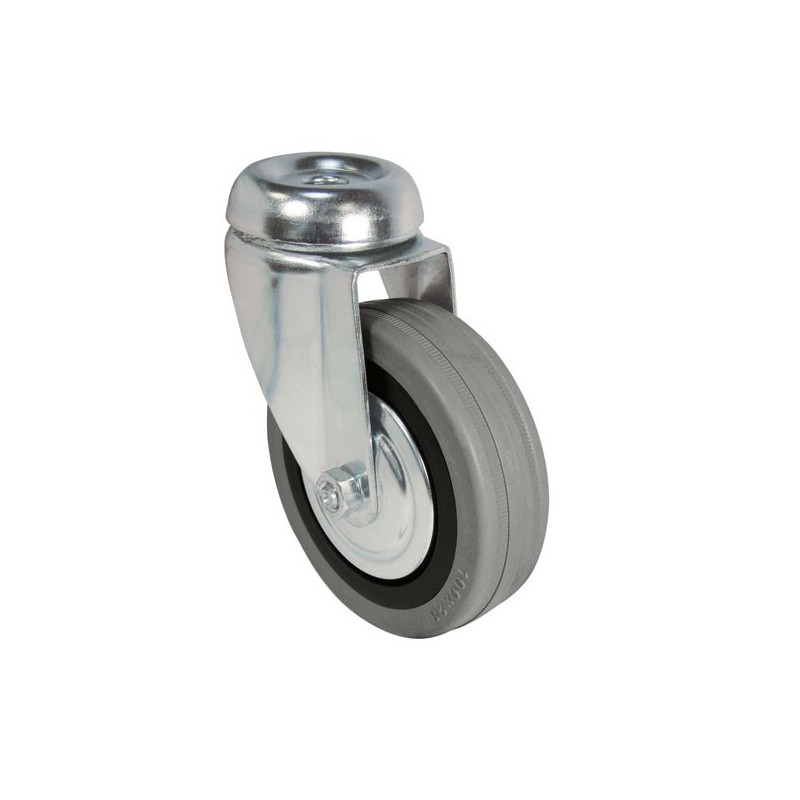 Swivel Bolt Hole Unbraked Castor - 100mm