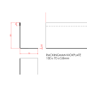Mezzanine Floor Steel Kickplate 2000mm (100x70mm Angle)