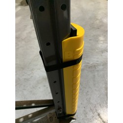 Pallet Racking Plastic Column Guard Strapped With Velcro