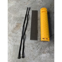 Pallet Racking Plastic Column Guard With Velcro Straps and Shock Absorbing Protection Foam