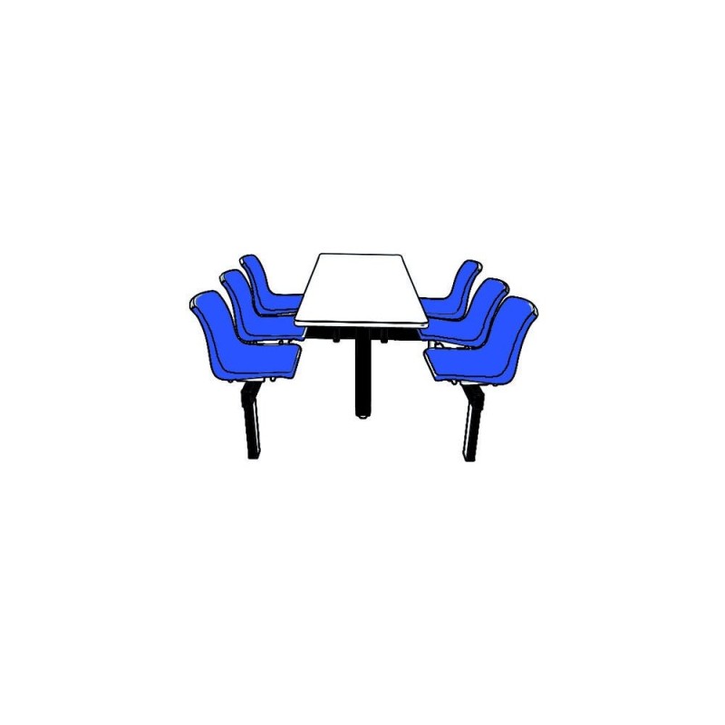 Canteen Table  - 6  Seats and table Combined