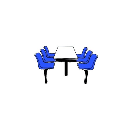 Canteen Table  - 6  Seats and table Combined