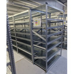 Super 123 Galvanised Shelving Installation