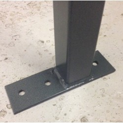 50x50mm Square Mezzanine Floor Handrail Post