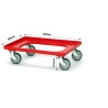 Plastic Dolly with Rubber Castors - suits Plastic Boxes