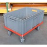 Plastic Dolly with Rubber Castors - suits Plastic Boxes